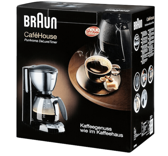 Braun café emballage KF-590 Cafehouse PureAroma