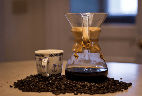 Photo d'un Chemex grains de café