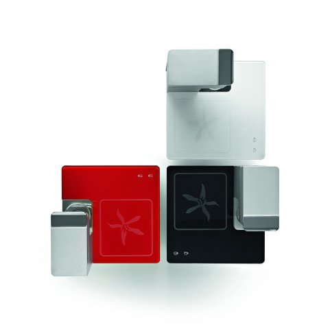 Illy Y1 trois couleurs noir, blanc et rouge